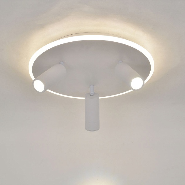 Потолочный светодиодный светильник Escada 20046SMA/03LED WH изображение 2 Потолочный светодиодный светильник Escada 20046SMA/03LED WH Фото № 2