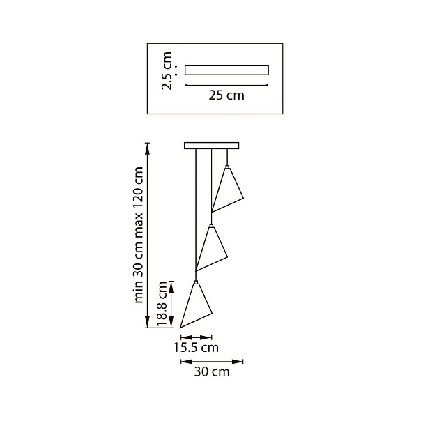 Люстра подвесная Cone GW Lightstar 757036 изображение 2 Люстра подвесная Cone GW Lightstar 757036 Фото № 2