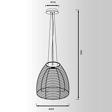 Подвесной светильник Zumaline Pico MD9023-1L(SILVER) 1