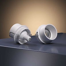 Встраиваемый светильник Elektrostandard Moll 25004/01 GU10 белый a064243 1