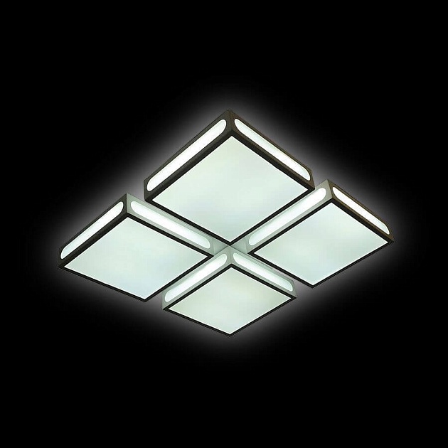 Потолочный светодиодный светильник Ambrella light Orbital Crystal Sand FS1888 WH/SD 144W 4200K D520* фото 2