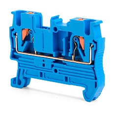Зажим пружинный, 2-проводной проходной ЗНИ - 2,5 ,JXB PT 2,5, серый LD572-2-25 49249 4