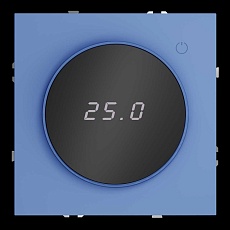 Терморегулятор электронный S70 с индикацией и датчиком, для теплого пола, (деним) Voltum VLS070115 1