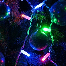Уличная светодиодная гирлянда Eurosvet Бахрома 230V 100-101 мульти с эффектом мерцания 3