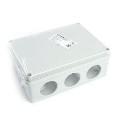 Коробка разветвительная STEKKER EBX20-310-55, 190*140*70мм, 10 вводов, IP55, светло-серая (GE41244) 2