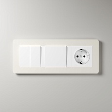 Рамка Werkel Split на 3 поста айвори/белый W0033066 4690389206078 3