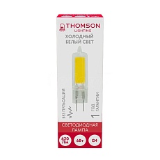 Лампа светодиодная Thomson G4 6W 6500K прозрачная TH-B4221 1