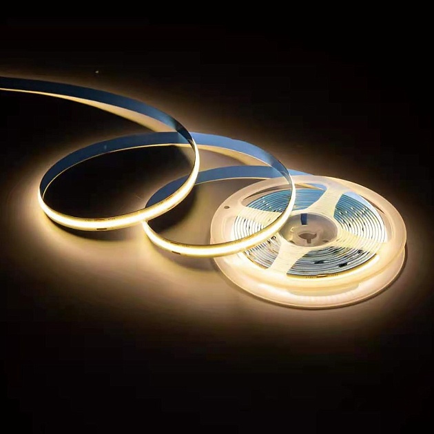 Светодиодная влагозащищенная лента Apeyron 12W/m 320LED/m COB теплый белый 5M 00-390 Фото № 1