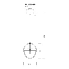 Подвесной светильник Fluorite Flamma FL1021-1P 3