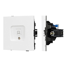 Механизм компьютерной розетки SCT-TENDO-MPC1-PL-WH (RJ-45, CAT6) Arlight 054098