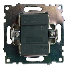 Выключатель одноклавишный Stekker Катрин с подсветкой графит GLS10-7101-06 49408 4