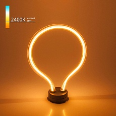 Лампа светодиодная филаментная Elektrostandard E27 4W 2400K прозрачная BL150 a043991 2