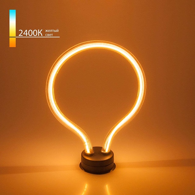 Лампа светодиодная филаментная Elektrostandard E27 4W 2400K прозрачная BL150 a043991 фото 3