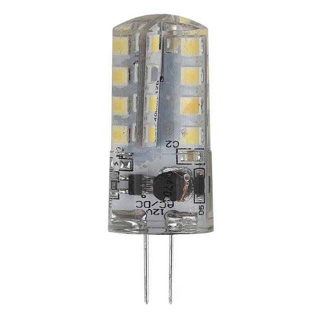 Лампа светодиодная ЭРА G4 3W 4000K прозрачная LED JC-3W-12V-840-G4 Б0033194 фото 