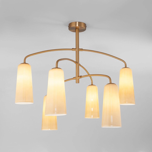 Подвесная люстра Eurosvet Omber 70137/6 латунь Фото № 6