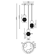 Подвесная светодиодная люстра Maytoni Drop MOD273PL-L33CH3K 5