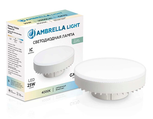 Лампа светодиодная AMBRELLA LIGHT BULBING 702504 изображение 3 Лампа светодиодная AMBRELLA LIGHT BULBING 702504 Фото № 3