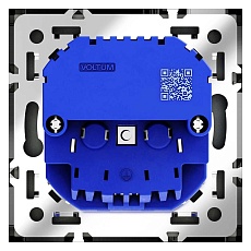 Розетка встраиваемая Voltum S70 с заземлением и защитными шторками, 16А, с USB, A+С, (черный матовый VLS040508 5