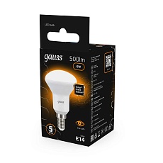 Лампа светодиодная рефлекторная Gauss E14 6W 3000K матовая 106001106 4