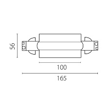 Питание центральное встраиваемое к треку 5030xx-R Quattro Lightstar 503187-RPS 1