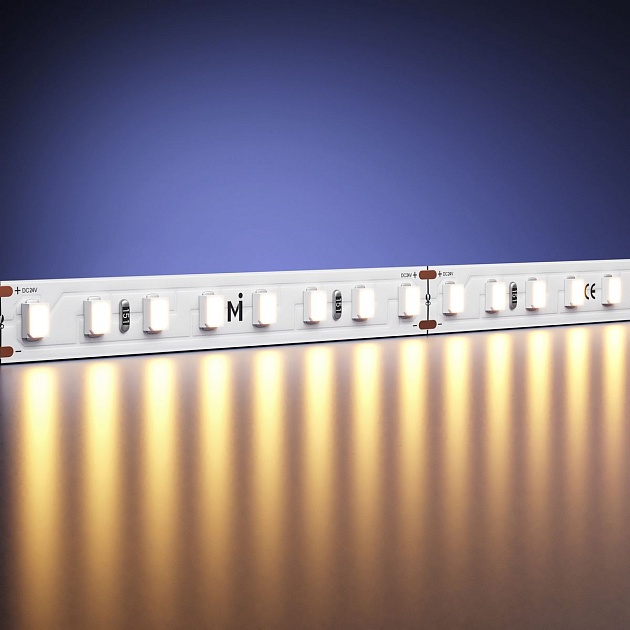 Светодиодная лента Maytoni 9,6W/m 128LED/m 2835SMD теплый белый 5M 201096 изображение 1 Светодиодная лента Maytoni 9,6W/m 128LED/m 2835SMD теплый белый 5M 201096 Фото № 1
