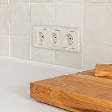 Розетка с заземлением Werkel перламутровый рифленый W1171013 4690389161001 1