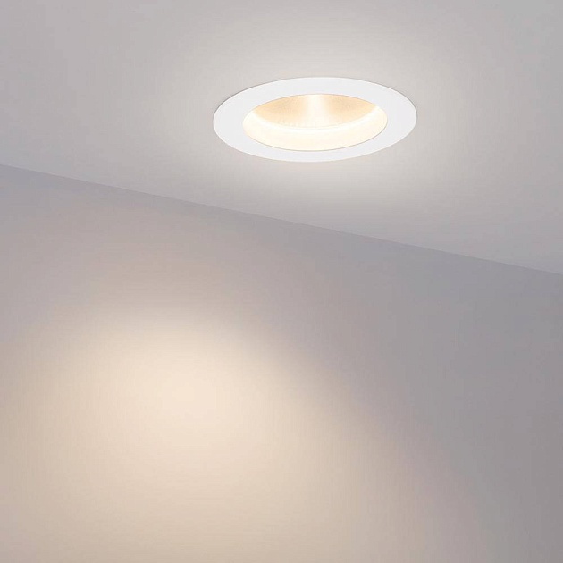 Встраиваемый светодиодный светильник Arlight LTD-105WH-Frost-9W Warm White 110deg 021067 фото 6