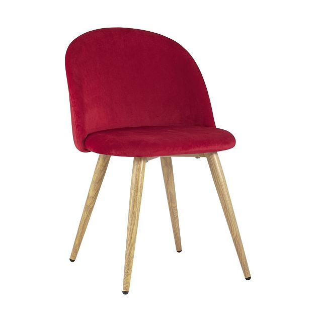 Кухонный стул Stool Group Лион велюр красный DC-69030 HLR-37 Фото № 1