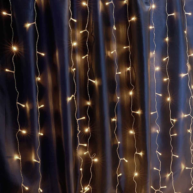 Светодиодная гирлянда Feron Занавес 230V 2700K теплый белый без мерцания CL20 32333 Фото № 1