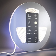 Светодиодная влагозащищенная лента Maytoni 12W/m 384LED/m COB дневной белый 5M 201079 1