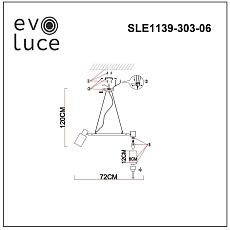 Подвесная люстра Evoluce Gessi SLE1139-303-06 1
