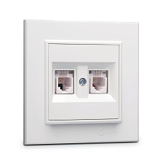 Розетка тf евро двойная Makel Karea 56001034