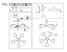 Потолочная люстра Ambrella light Traditional Modern TR303312 1