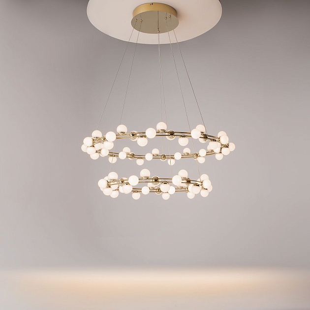 Подвесная светодиодная люстра Maytoni Tessara MOD081PL-L84G3K изображение 6 Подвесная светодиодная люстра Maytoni Tessara MOD081PL-L84G3K Фото № 6