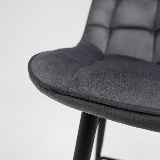 Полубарный стул AksHome Linx темно-серый, велюр 86206 изображение 7 Полубарный стул AksHome Linx темно-серый, велюр 86206 Фото № 7