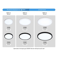 Потолочный светодиодный светильник Ambrella light Orbital Air Slim FZ1957 1