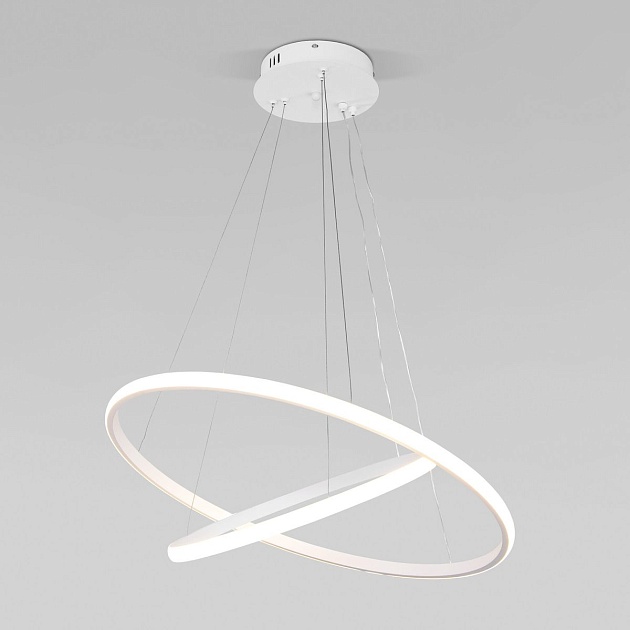 Подвесной светодиодный светильник Eurosvet Collars 90264/2 белый изображение 5 Подвесной светодиодный светильник Eurosvet Collars 90264/2 белый Фото № 5