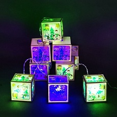 Cветодиодная гирлянда Sneha Кубики 230V разноцветная статичный A-483 1