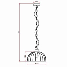 Подвесной светильник Rivoli Agerola 1018-106 Б0045284 1