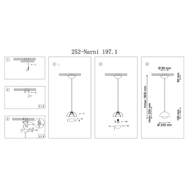 Подвесной светильник Lucia Tucci Narni 197.1 Blu изображение 2 Подвесной светильник Lucia Tucci Narni 197.1 Blu Фото № 2