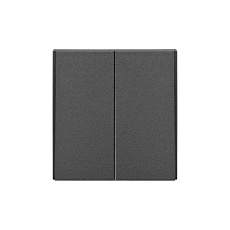Выключатель STRONG 2 кл 10А с/у графит KRANZ KR-78-0706-6