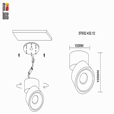 Светодиодный спот ST Luce ST652.432.12 1