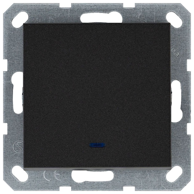 Выключатель одноклавишный Jasmart G3012NB Фото № 2