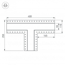 Коннектор T-образный Arlight SL-Linia55-Fantom 030133 1