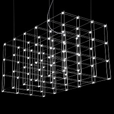 Подвесная люстра Imperium Loft Quasar Cosmos Square Led Pendant Light 120/60/60 144369-22 4