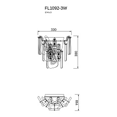 Настенный светильник Fluorite Finezza FL1092-3W 4