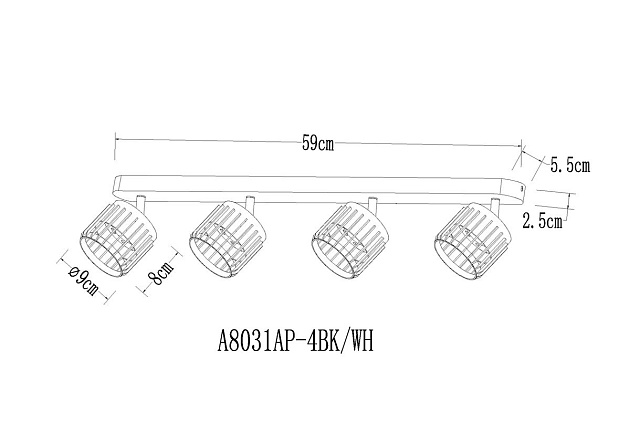 Спот Arte Lamp Atria A8031PL-4WH Фото № 2