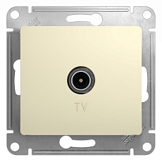 ТВ-розетка Systeme Electric Glossa бежевая GSL000293