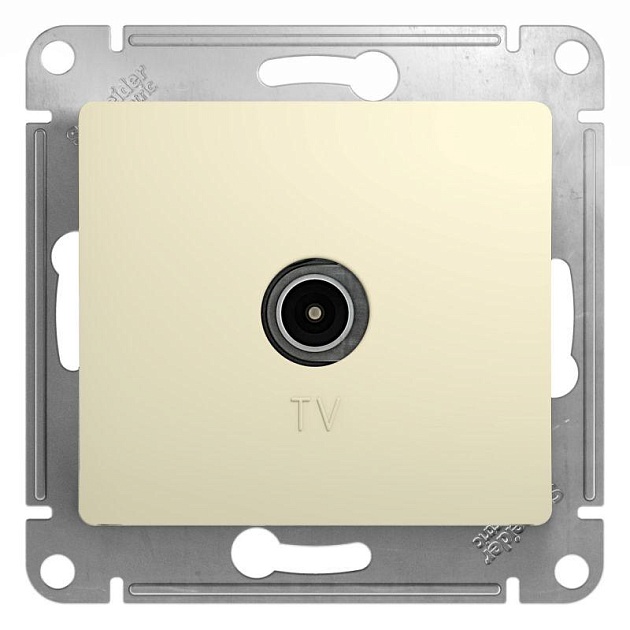 ТВ-розетка Systeme Electric Glossa бежевая GSL000293 Фото № 1