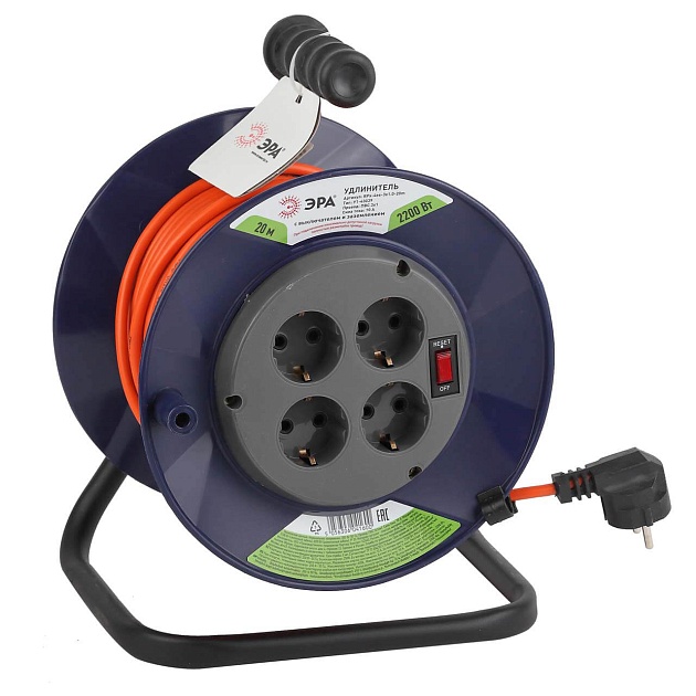 Удлинитель силовой ЭРА RPx-4es-3х1.0-20m Б0043054 изображение 1 Удлинитель силовой ЭРА RPx-4es-3х1.0-20m Б0043054 Фото № 1
